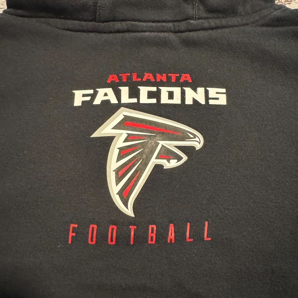 Nike Atlanta‎ Falcons NFL Hoodie Hooded Sweatshirt Black Youth Size XL